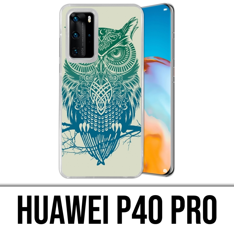Custodia per Huawei P40 PRO - Gufo astratto