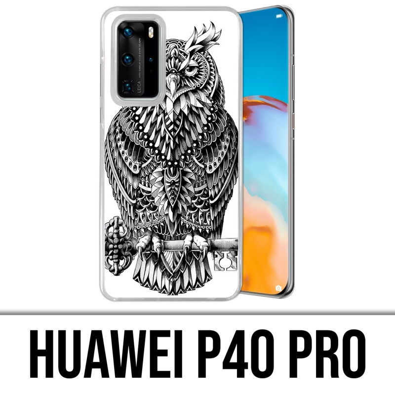 Coque Huawei P40 PRO - Hibou Azteque