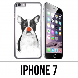 Custodia per iPhone 7 - Cane Bulldog Clown