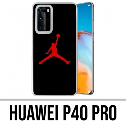 Coque Huawei P40 PRO - Jordan Basketball Logo Noir
