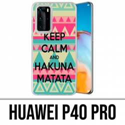 Huawei P40 PRO Case - Halten Sie ruhig Hakuna Mattata