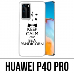 Coque Huawei P40 PRO - Keep Calm Pandicorn Panda Licorne
