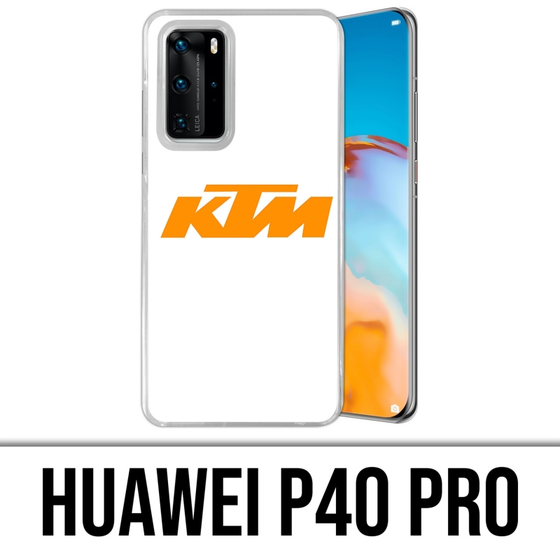 Coque Huawei P40 PRO - Ktm Logo Fond Blanc