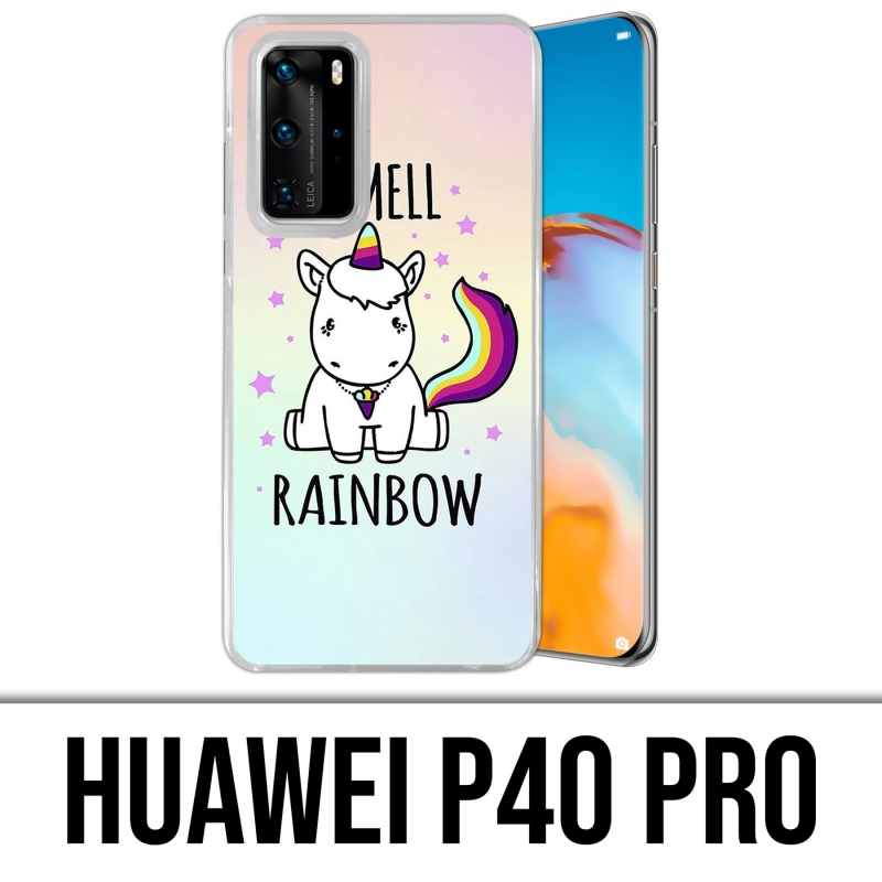 Custodia per Huawei P40 PRO - Unicorn I Smell Raimbow