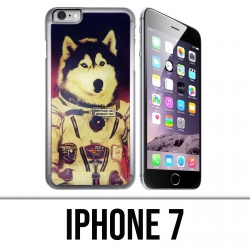 Coque iPhone 7 - Chien Jusky Astronaute