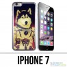 Coque iPhone 7 - Chien Jusky Astronaute