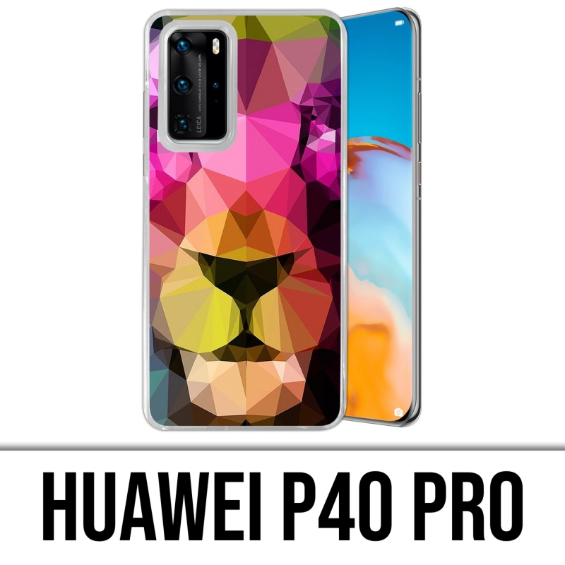 Custodia per Huawei P40 PRO - Leone geometrico