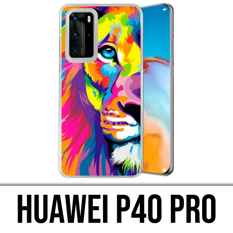 Custodia per Huawei P40 PRO - Leone multicolore