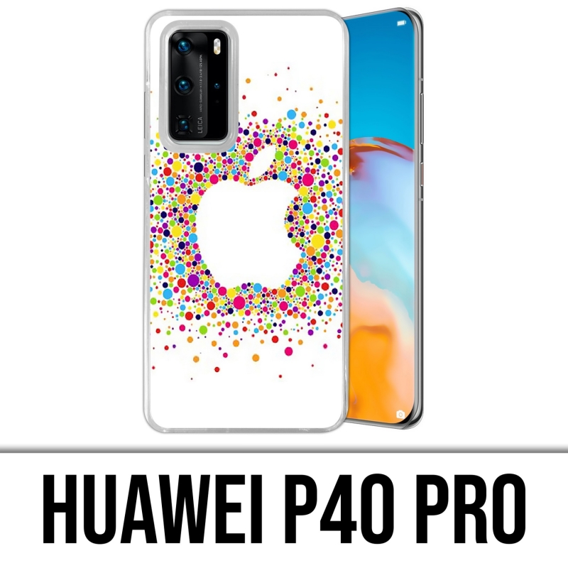 Custodia per Huawei P40 PRO - Logo Apple multicolore