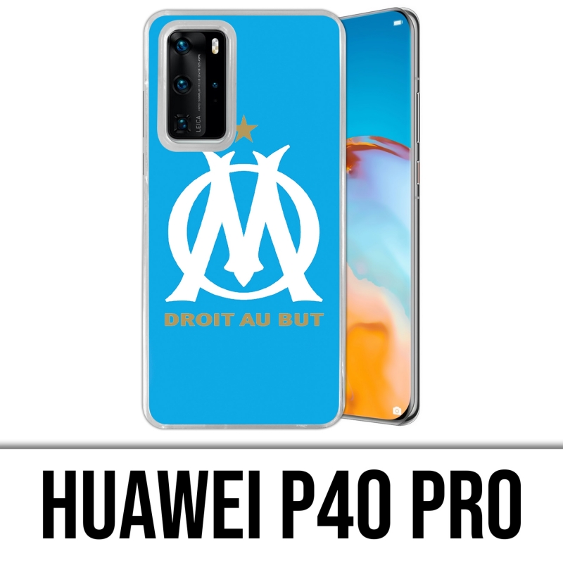 Coque Huawei P40 PRO - Logo Om Marseille Bleu