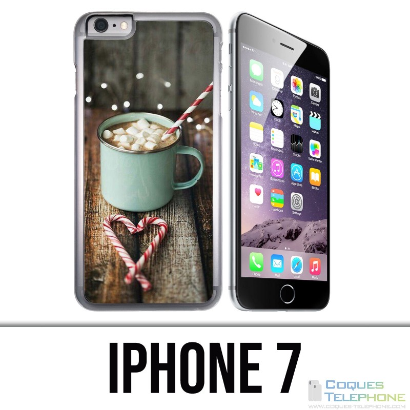 Coque iPhone 7 - Chocolat Chaud Marshmallow