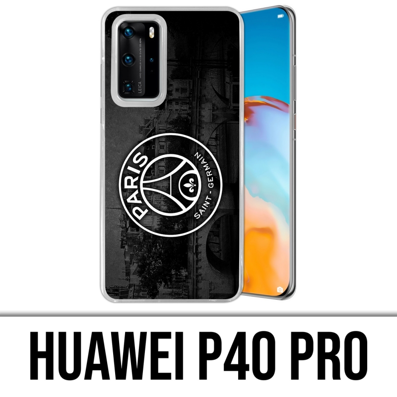 Coque Huawei P40 PRO - Logo Psg Fond Black