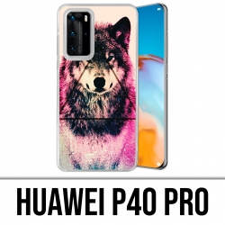 Huawei P40 PRO Case - Dreieck Wolf