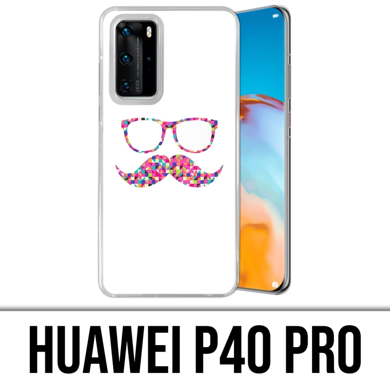 Custodia per Huawei P40 PRO - Occhiali baffi