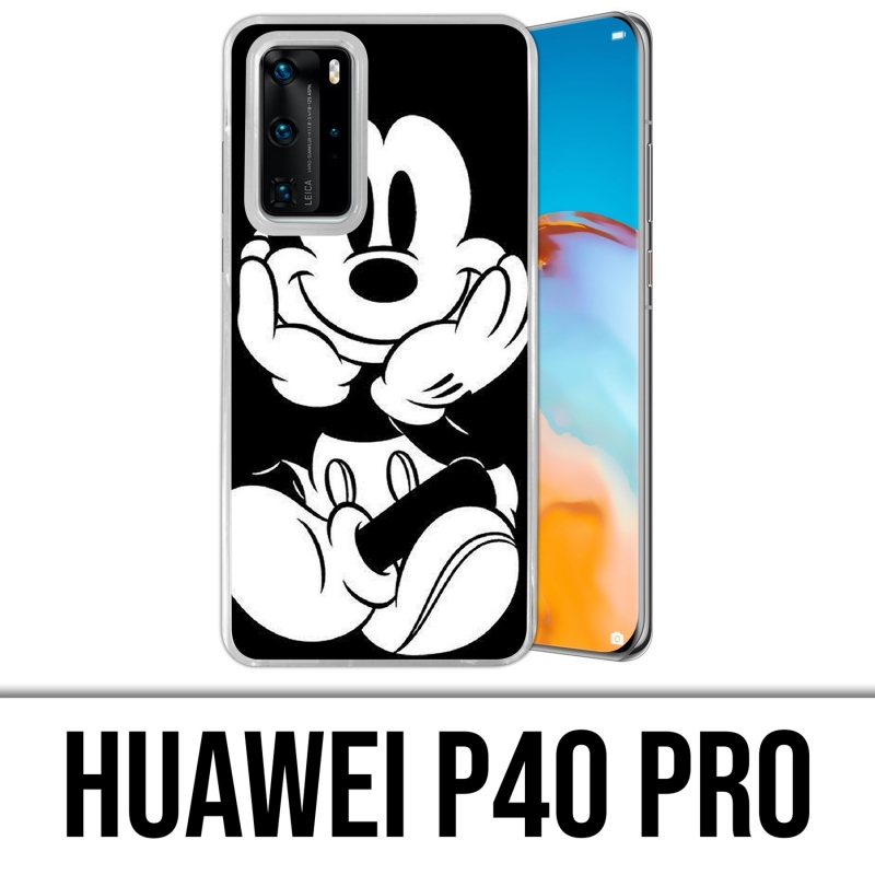 Custodia per Huawei P40 PRO - Topolino bianco e nero