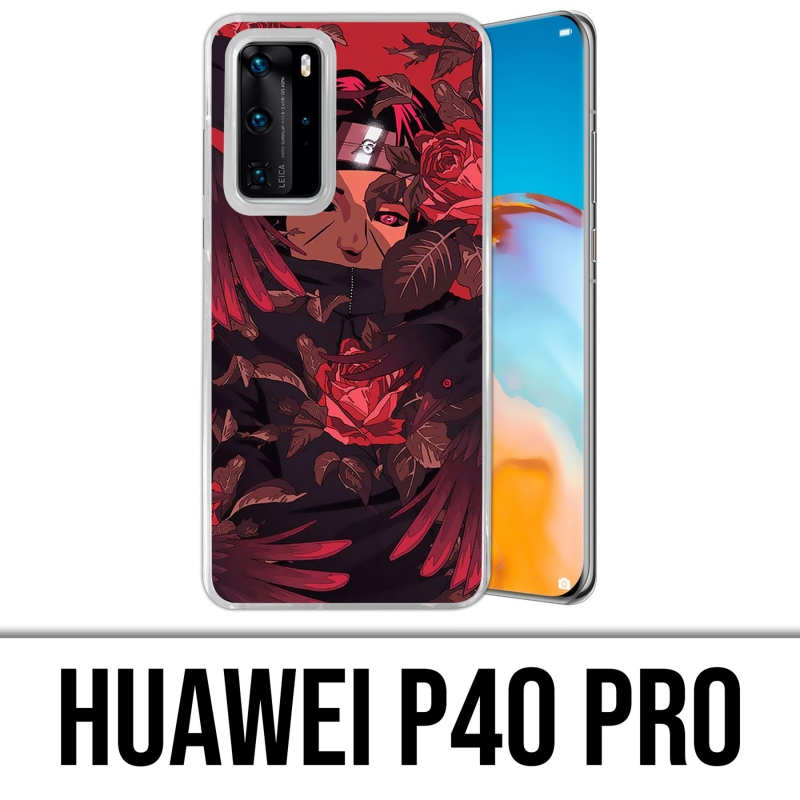 Coque Huawei P40 PRO - Naruto-Itachi-Roses