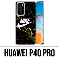 Coque Huawei P40 PRO - Nike Logo Gold Marbre