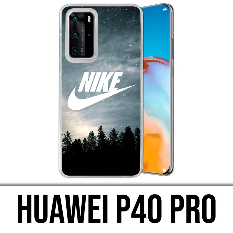 Custodia per Huawei P40 PRO - Logo Nike in legno