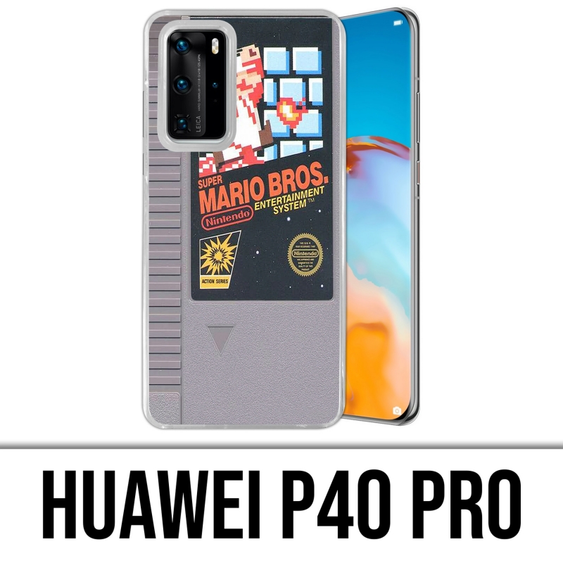 Custodia per Huawei P40 PRO - Cartuccia Nintendo Nes Mario Bros