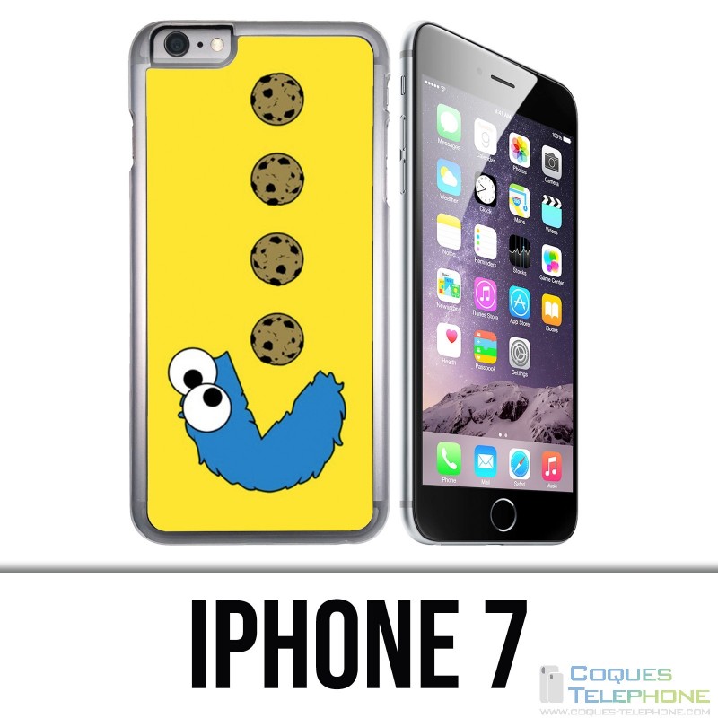 Coque iPhone 7 - Cookie Monster Pacman