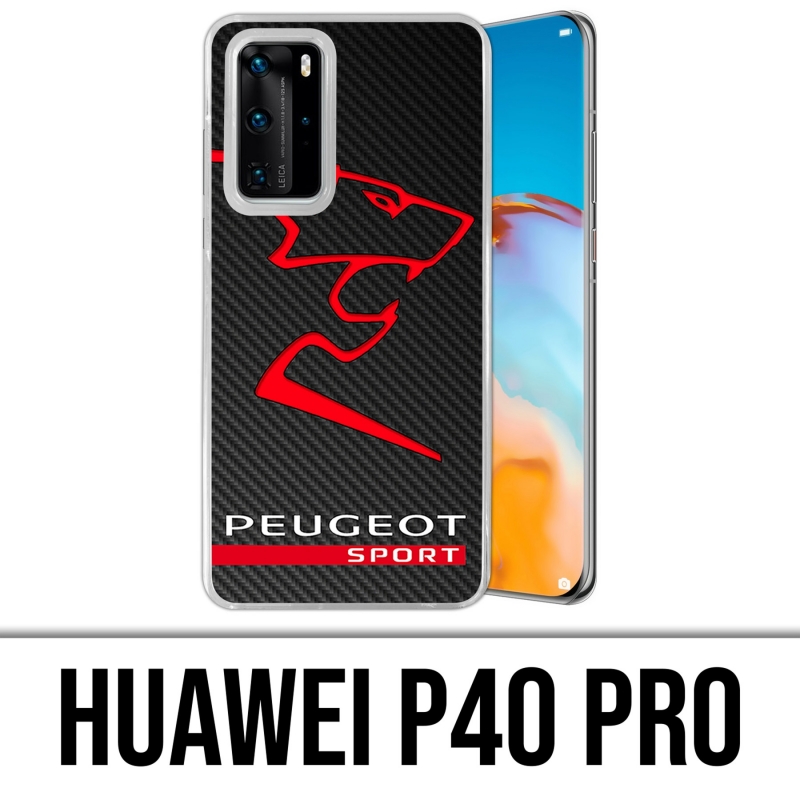 Custodia Huawei P40 PRO - Logo Peugeot Sport