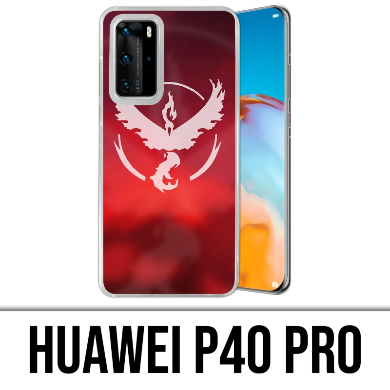Coque Huawei P40 PRO - Pokémon Go Team Rouge Grunge