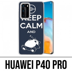 Huawei P40 PRO Case - Pokémon Snorlax Bleib ruhig