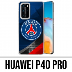 Custodia per Huawei P40 PRO - Logo Psg in metallo cromato