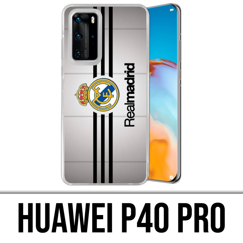 Custodia per Huawei P40 PRO - Strisce Real Madrid