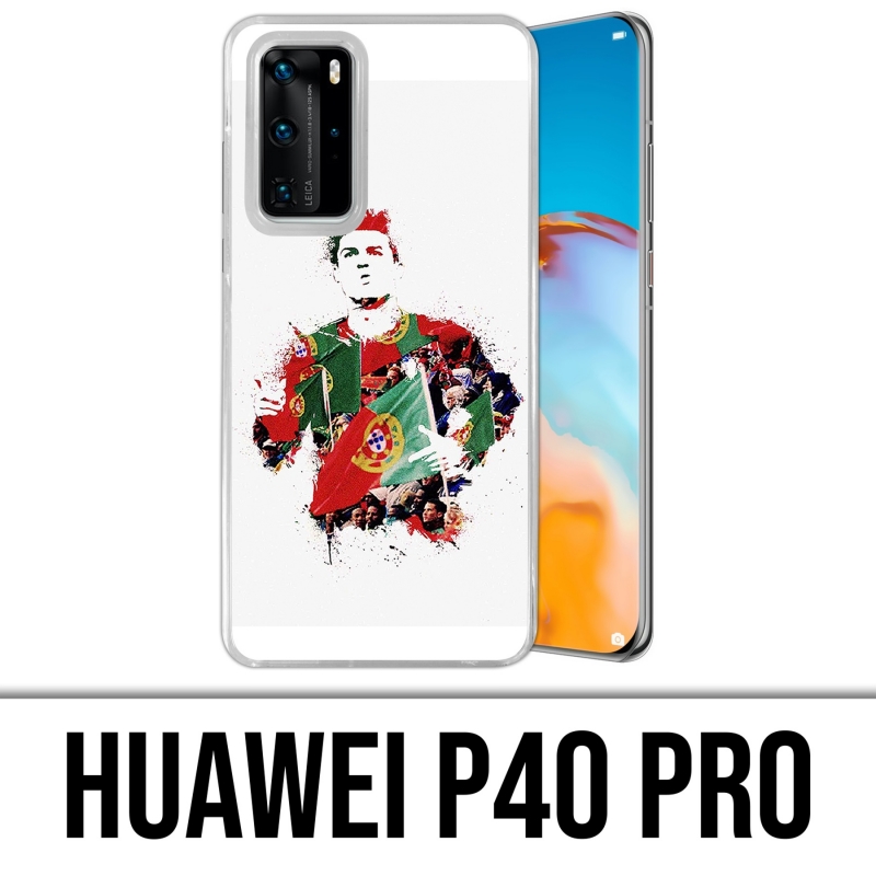 Coque Huawei P40 PRO - Ronaldo Football Splash