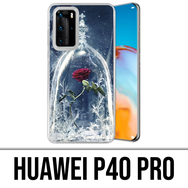 Custodia per Huawei P40 PRO - La bella rosa e la bestia