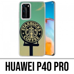 Custodia per Huawei P40 PRO - Starbucks Vintage