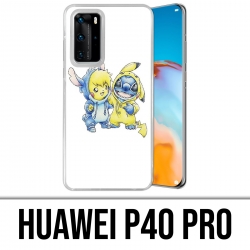 Coque Huawei P40 PRO - Stitch Pikachu Bébé