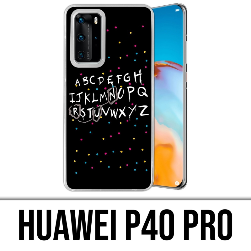 Cover per Huawei P40 PRO - Stranger Things Alphabet