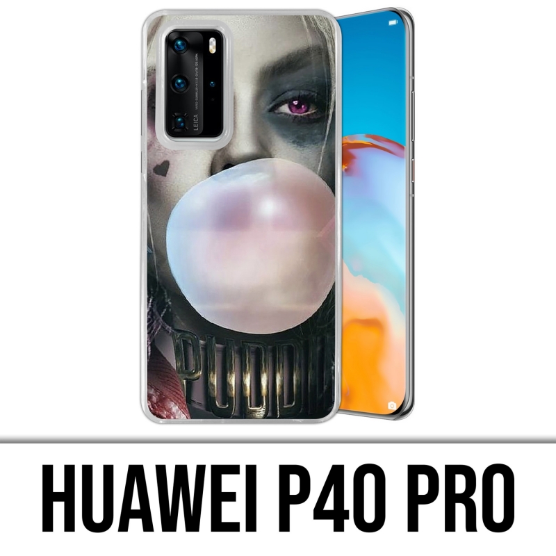 Custodia per Huawei P40 PRO - Suicide Squad Harley Quinn Bubble Gum