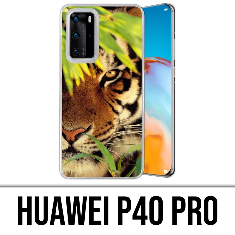Custodia per Huawei P40 PRO - Foglie di tigre