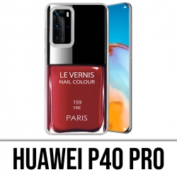 Custodia per Huawei P40 PRO - Vernice rossa Parigi