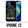 Coque iPhone 12 - Call Of Duty X Dragon Ball Saiyan Warfare