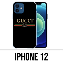 Coque iPhone 12 - Gucci Logo Belt