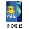 Coque iPhone 12 - I Dont Give A Duck