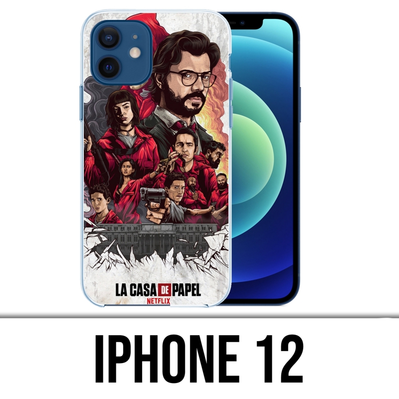 Coque iPhone 12 - La Casa De Papel - Comics Paint