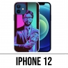 Coque iPhone 12 - La Casa De Papel - Professeur Neon