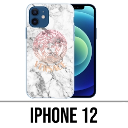 Funda para iPhone 12 - Versace White Marble