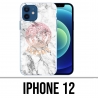 Custodia per iPhone 12 - Marmo bianco Versace