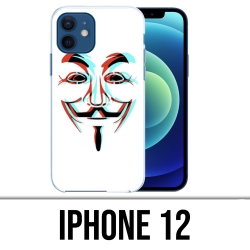 Coque iPhone 12 - Anonymous 3D