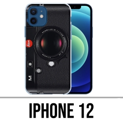 IPhone 12 Case - Vintage Kamera Schwarz