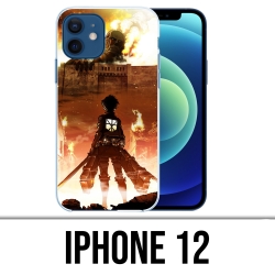 Funda para iPhone 12 - Attak-On-Titan-Poster