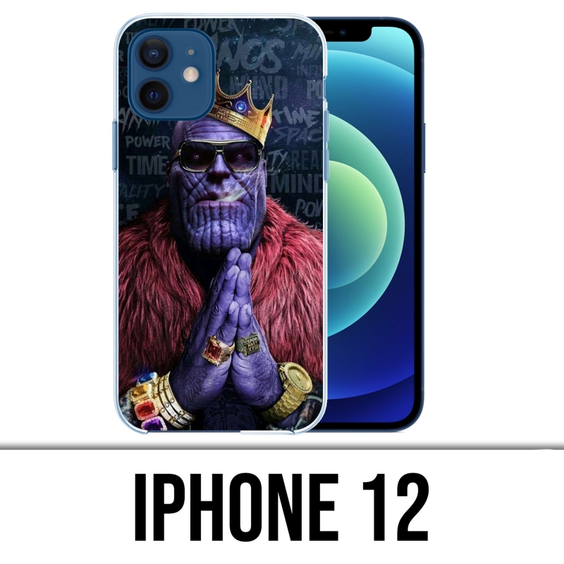 Coque iPhone 12 - Avengers Thanos King