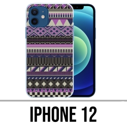 Funda para iPhone 12 - Violet Aztec