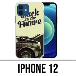 Coque iPhone 12 - Back To The Future Delorean